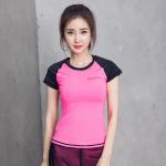 CPG Global Spring Summer Women Polyester Sexy Slim Fit Short Sleeves Round