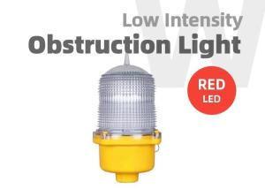 China Red Flashing LED Obstruction Light Stable Burning 110VAC-240VAC wholesale