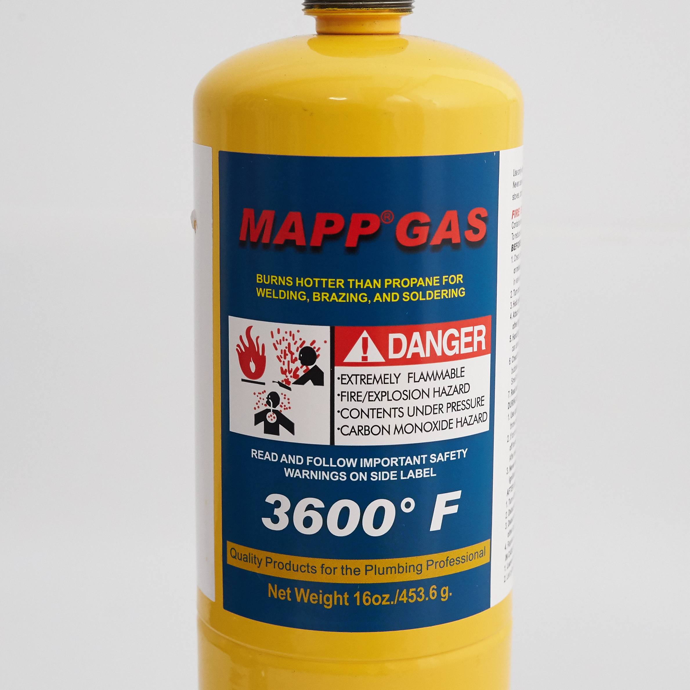 Propane and Oxygen Gas Cylinder 0.5kg Steel Construction for Effortless Handling