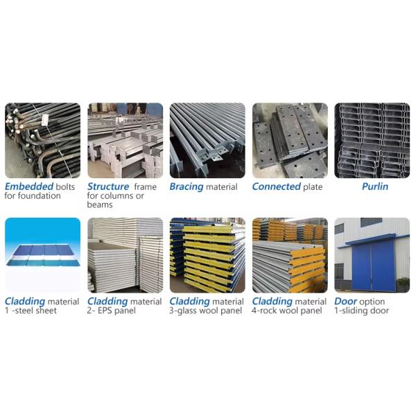 Large Scale Multi Span Steel Buildings Assembly Plant Logistics Center