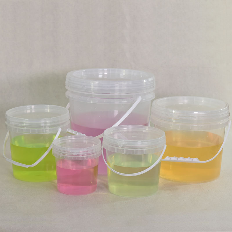 Transparent Custom PP Plastic Milking Bucket Container for Fried Chicken and Popcorn