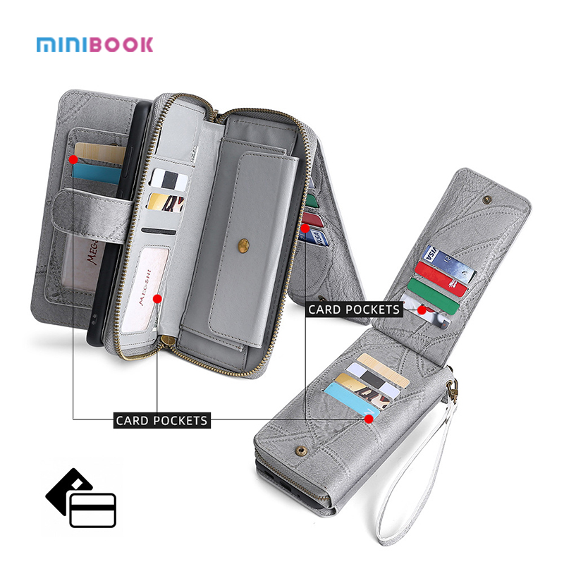 Letter Pattern PU Leather Wallet Case for iPhone 13 Pro Max Minibook Multi-Function