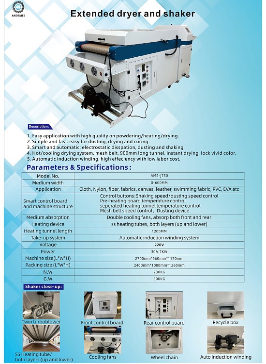 Advanced DTF Printing with ANDEMES 60cm Heat Transfer Shaking Machines and Dual Heads