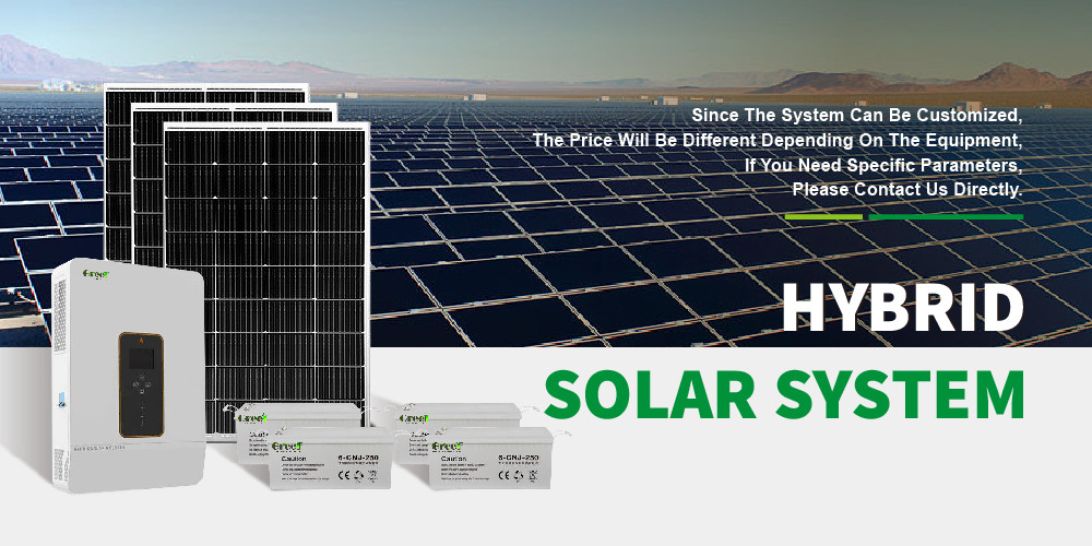 Hybrid Solar Power Generator System High Output Mppt Inverter 5kw 10kw