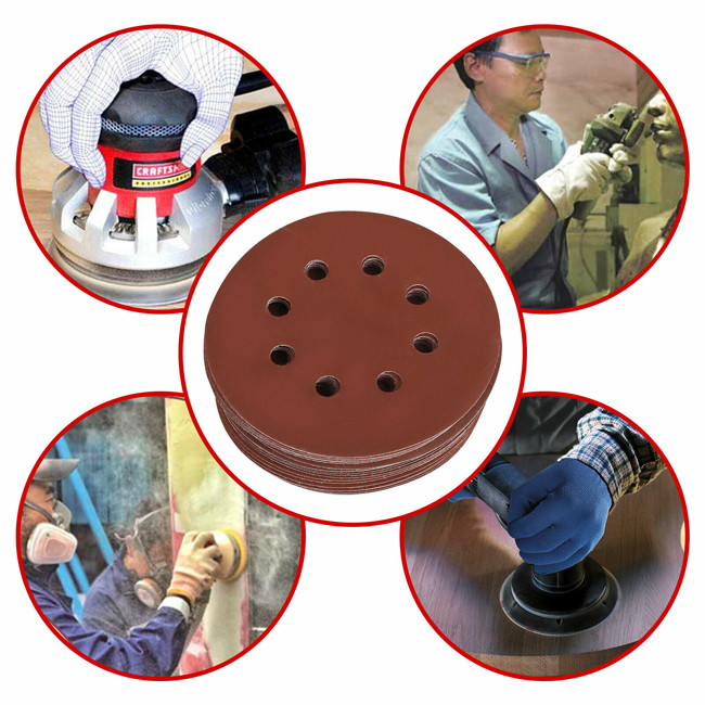 5" Abrasive Sanding Belt Sandpaper Disc Sanding Disc Abrasive Disc Pad