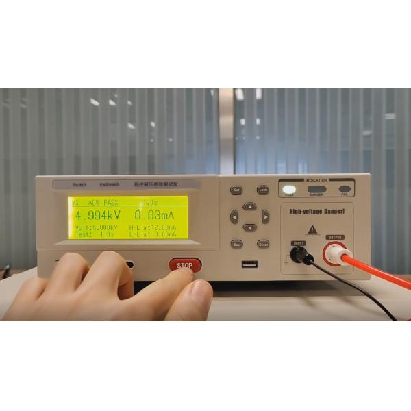 AC Leakage 12mA Insulation Hipot Withstand Voltage Testers For Arc Detection Function