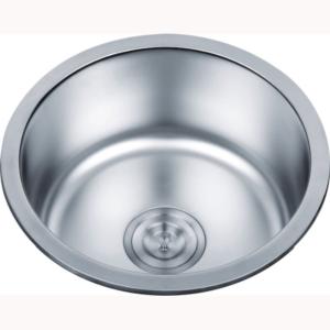 China PSON Round Undermount Stainless Steel Kitchen Sink 410*410*200mm wholesale
