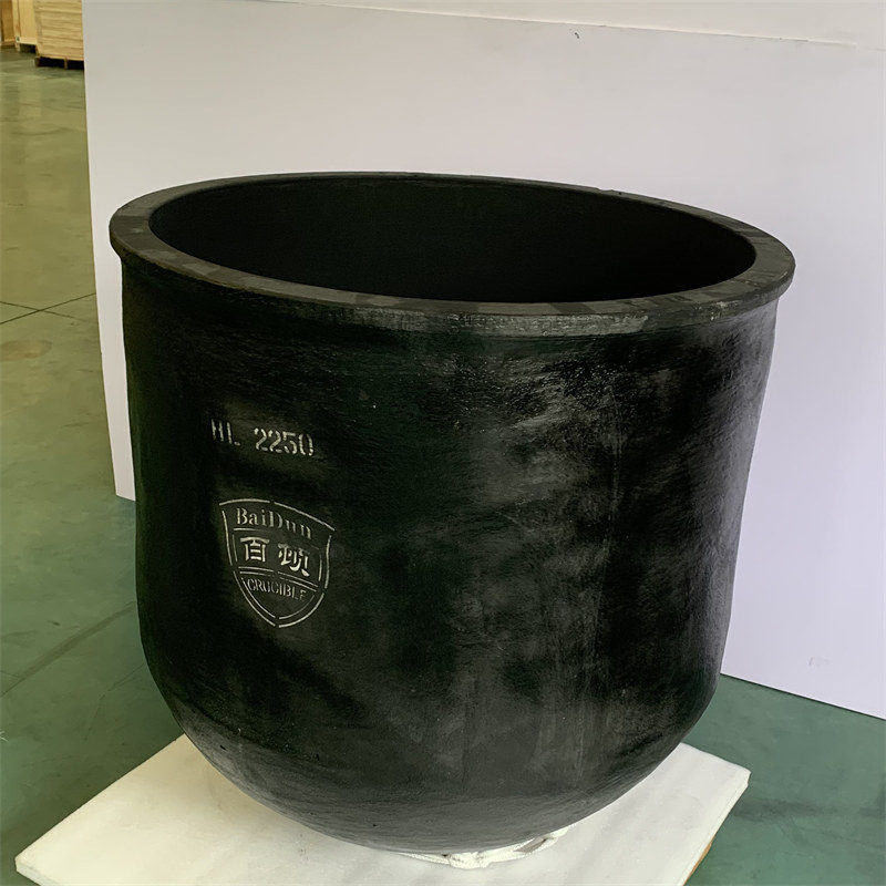 Circular Type Silicon Carbide Graphite Crucible For Metal Melting Corrosion Resistance