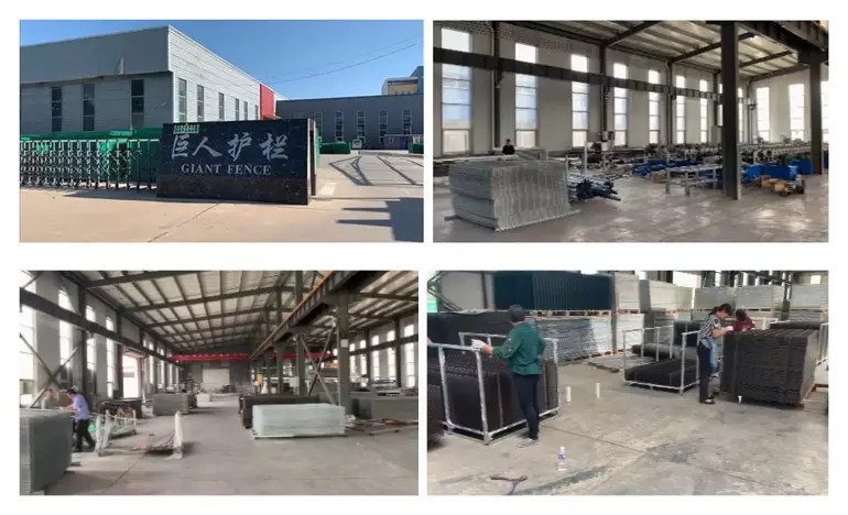OHSAS Temporary Security Fence 2100mmx2400mm Hot Dipped Galvanized Fencing