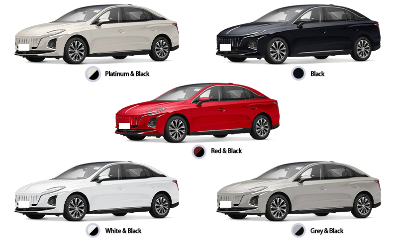 Luxury Pure Electric Vehicle Hong Qi E-QM5 Midsize New Energy Car