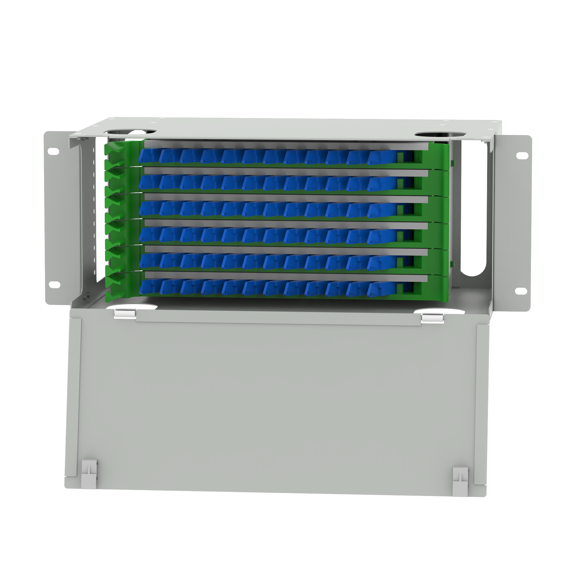 Fiber Optic Equipment E2K Type 72 Port Optic Fiber Distribution Patchpanel 5 Data Center