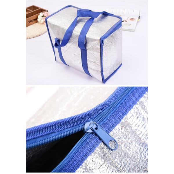 hot selling Portable Aluminium Foil thermal cooler bag customize bubble insulated cooler box for food delivery