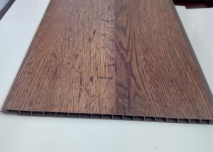China Wooden Grain Pvc Plastic False Wall Using Laminated Process wholesale