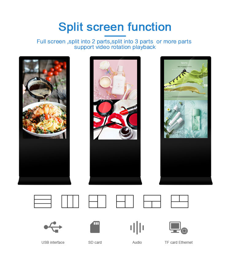 Full HD Touch Screen Digital Kiosk Display / Advertising Player For Ticket Agency