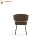 56cm length Ultra Modern Dining Chairs With Metal Legs
