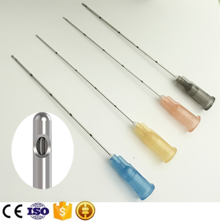Wrinkle Injection 18G 70mm Cannula Piercing Needles For Hyaluronic Acid Filler