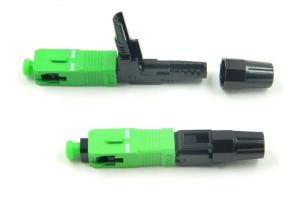 China SC / APC Optical Connector Green Color 1000 Times Durability High Durability wholesale