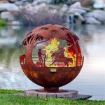 Decoration Cowboy Story Corten Steel Fire Pit Balls 900mm 1000mm