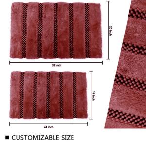 China Anti Slip Microfiber Chenille Bath Mat wholesale