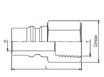 AFK 316 Stainless Steel Quick Coupling Female Connection NPT Thread