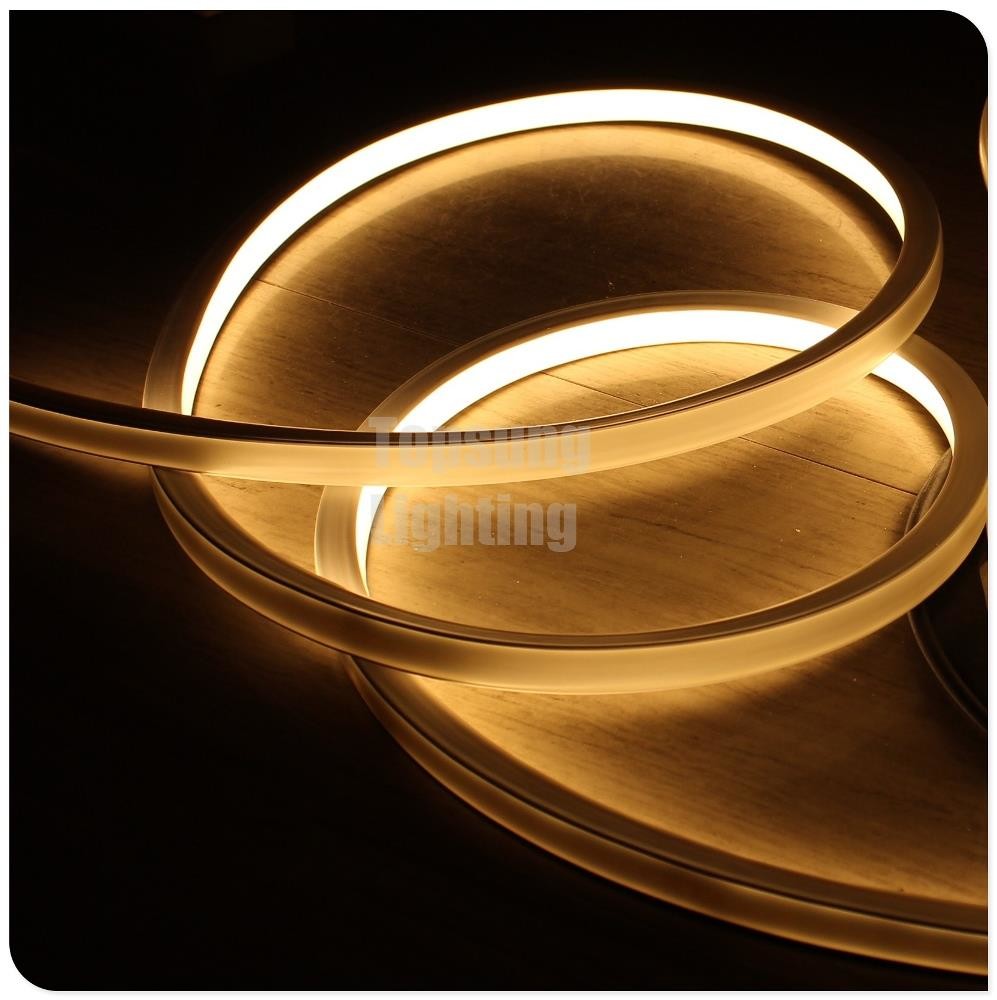 AC 220V top view led neon flex 16*16mm square warm white lighting for building IP68