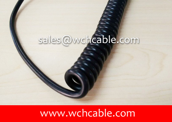 Long Service Life Curly Cable UL AWM Style 21127, Rated 75C 600V VW-1