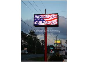 China Advertising Epistar Outdoor LED Display Signs 2R1G1B Pixel 16mm , 7500 nits Luminance wholesale