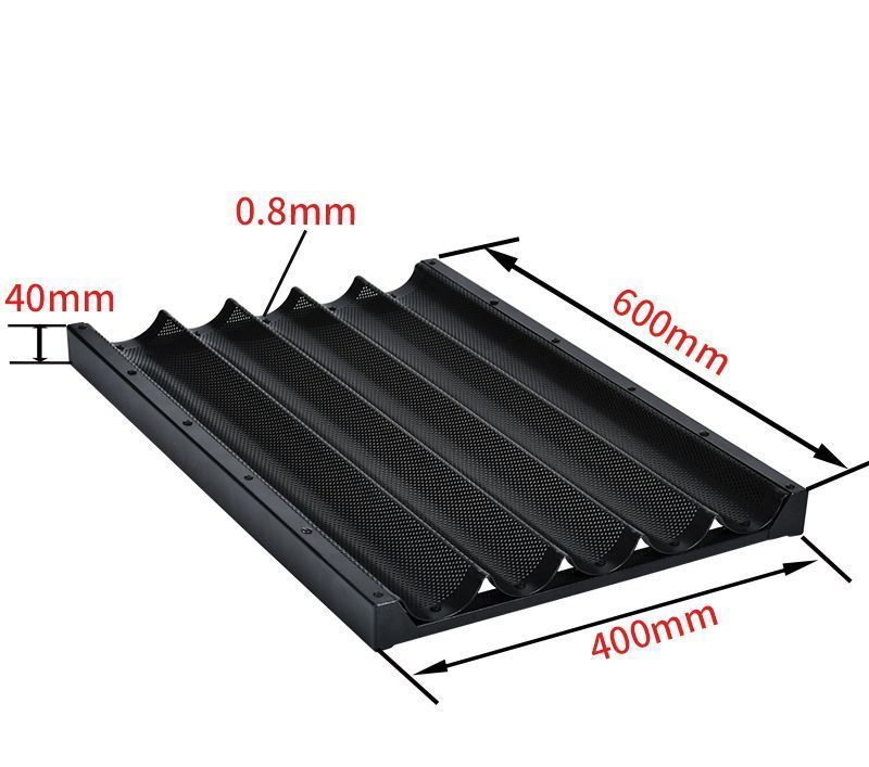 Baguette Baking Mold Non-Stick Perforated Sandwich French Bread Roll Pan Mould