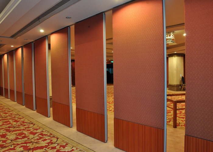 Commercial Sound Proof Partitions / Wooden Sliding Wall Partition Door Japanese Room Divider