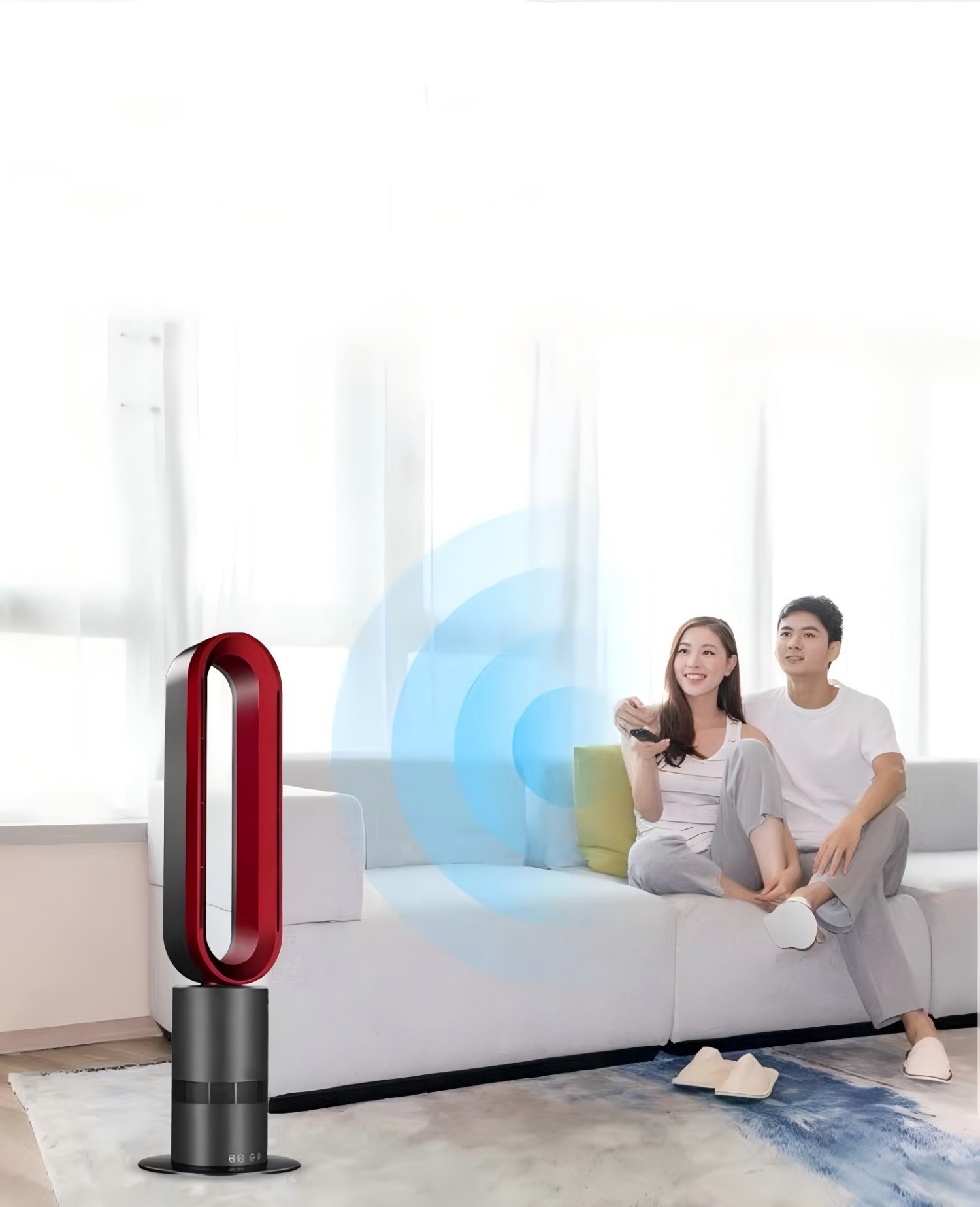 9 HOURS House Swing Function Bladeless Fan Tower FAN for Pedestal Fans