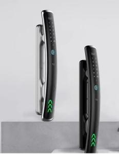 China Real Fingerprint Identification Intelligent Door Lock Panel Radian Design on sale