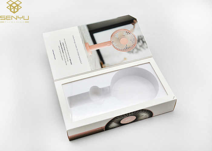 Small Electrical Fan Customized Carton Package Box / Handy Fan Package Box