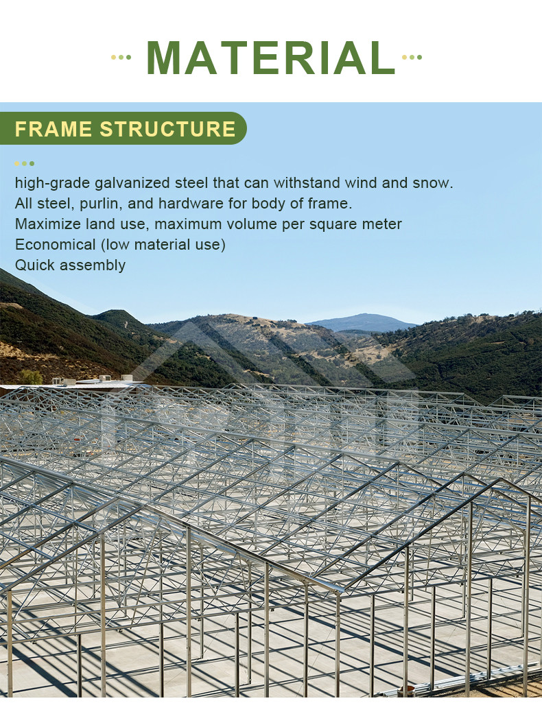Hot Galvanized Steel Pipes Auto Light Deprivation Greenhouse With Blackout Curtain