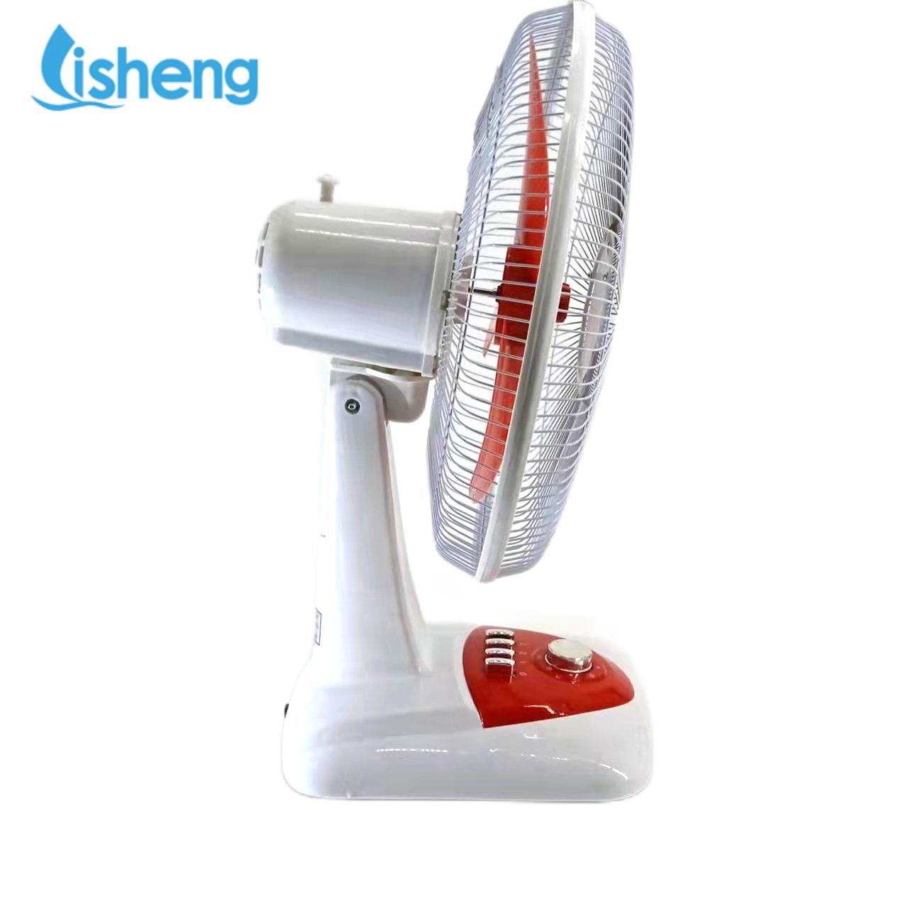 12V AC DC table fan 16 inch brush less motor portable table fan with adapter