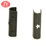 Silver shoelace tips , jiayang metal shoelace tips brass material