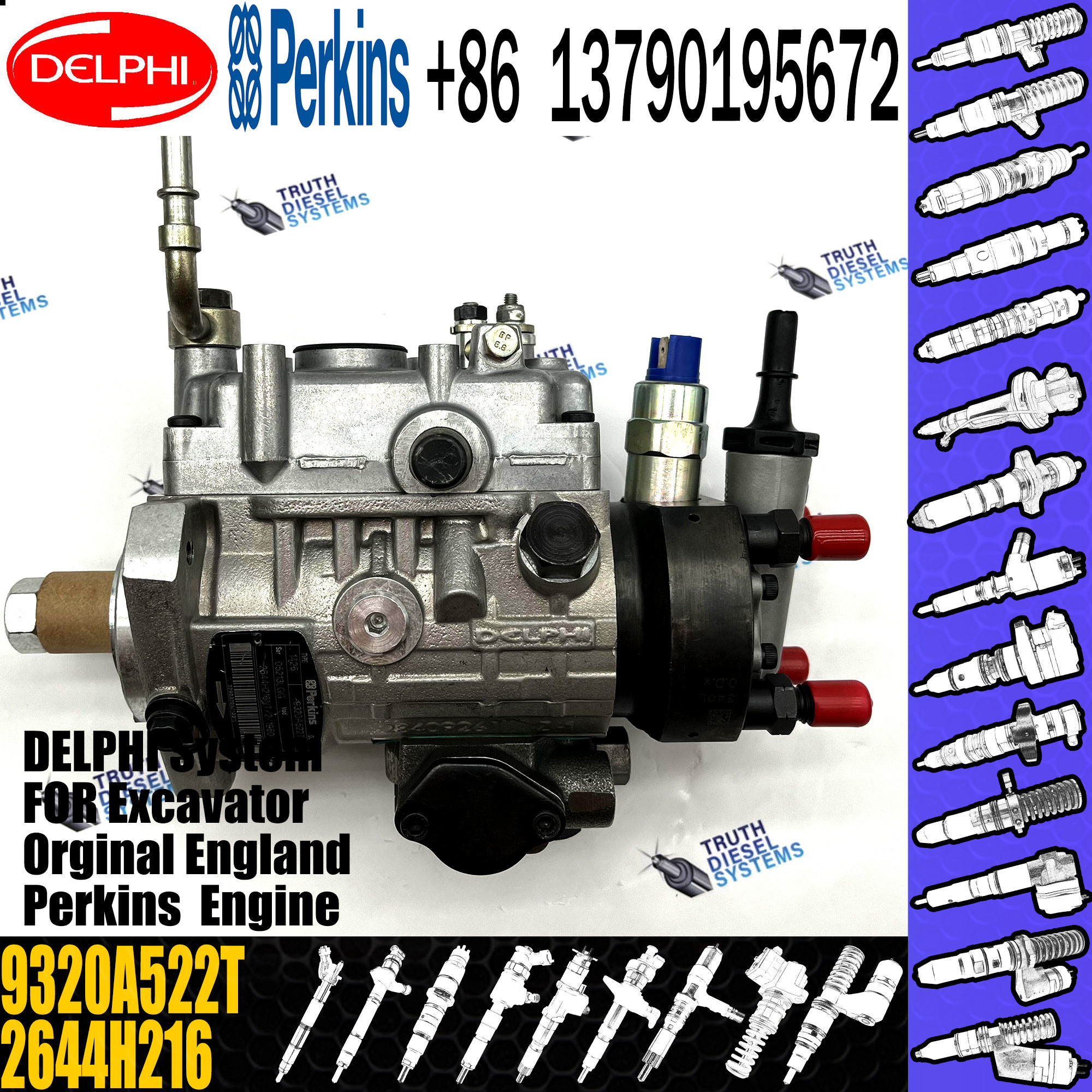 1104C Diesel Engine Fuel Pump 9320A522T Diesel Injection Pump