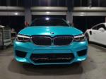 Lake Blue Gloss Car Vinyl Wrap Film Heat Resistant SGS For Trailers