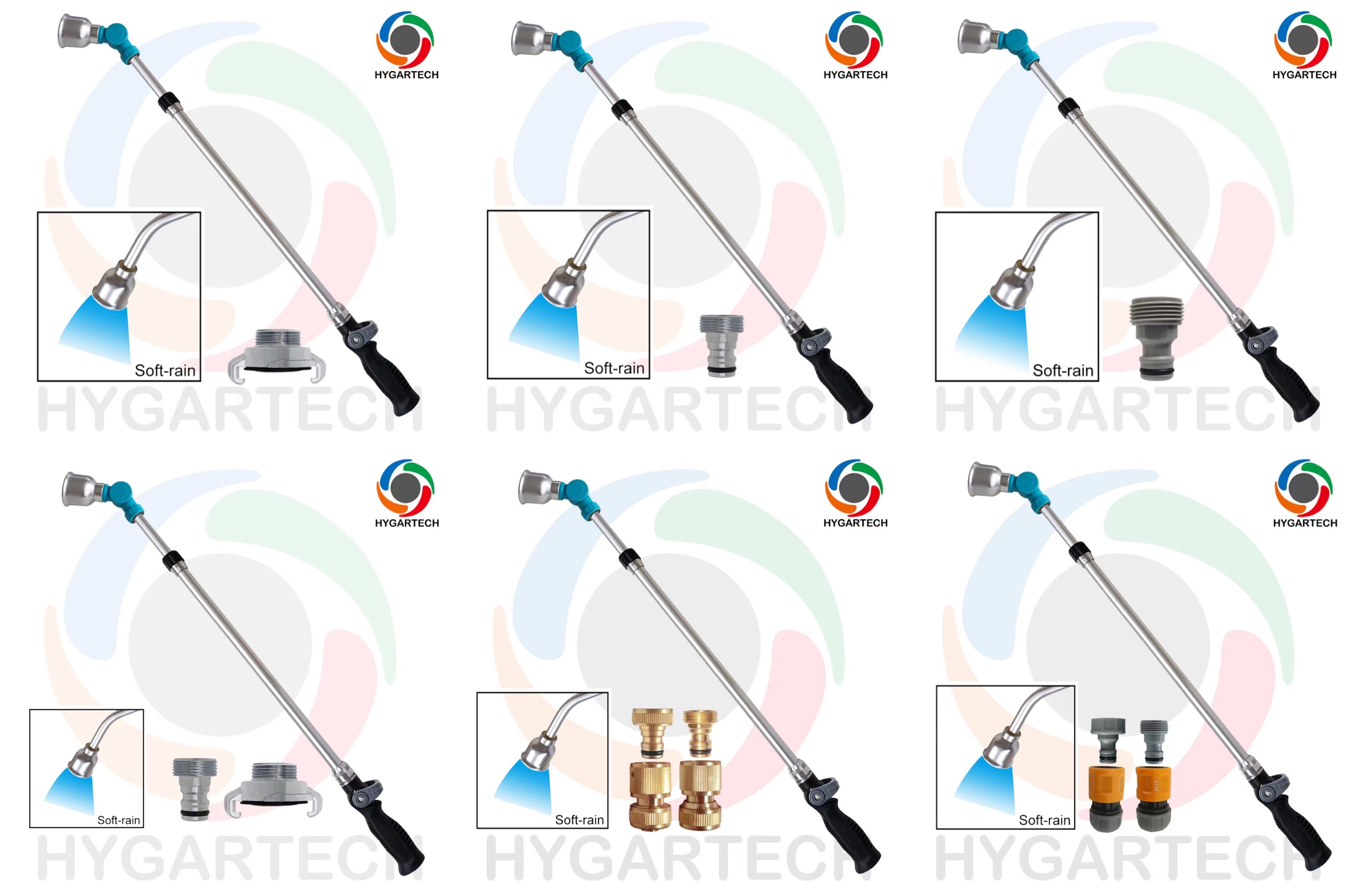 Telescopic Soft Rain Wand With Thumb Control & Swivel Head