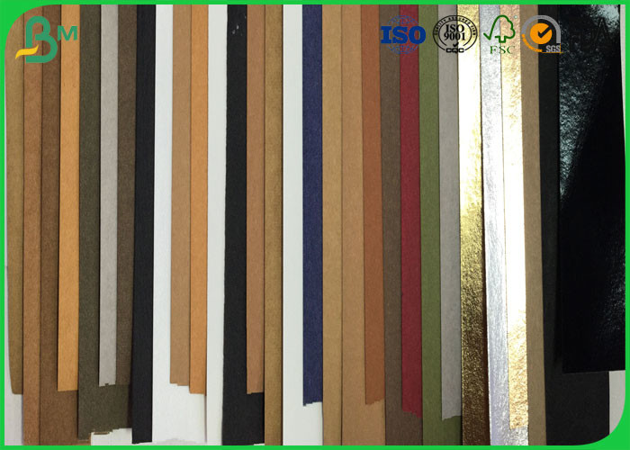Different Color Washable Kraft Liner Paper Roll For Making Bag / Wallet