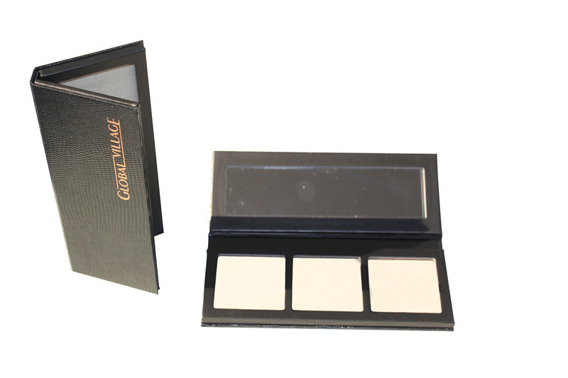Snake Pattern Empty Blush Bronzer Highlighter Palette With Hot Stamping Logo