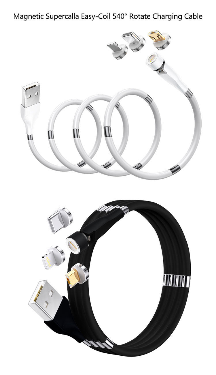 Magnetic Mobile Phone Data Cable Nylon Fast Charging Heavy Duty