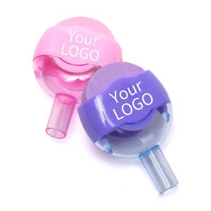 China Pink Logo Girl Lollipop Manual Pencil Sharpener Cute Pink wholesale