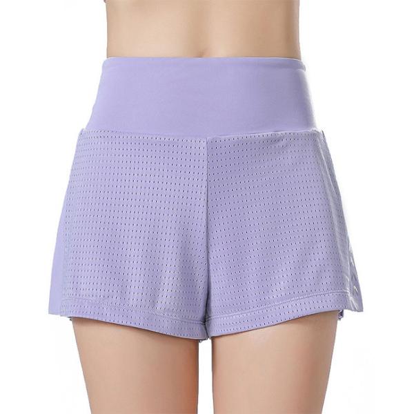 Loose Light Purple Sweat Shorts Logo Loose Mesh Pants High Waisted Hotty Hot
