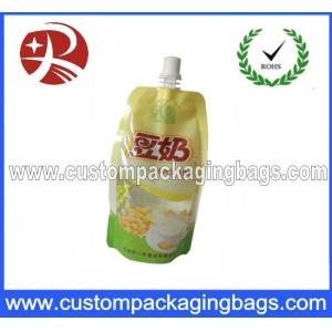 Ziplock Reusable Spout Pouch Packaging For Beverage , Gravure printing