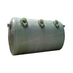 Water Pretreatment FRP Cylindrical Tank Horizontal Antiseptic Cross Wound