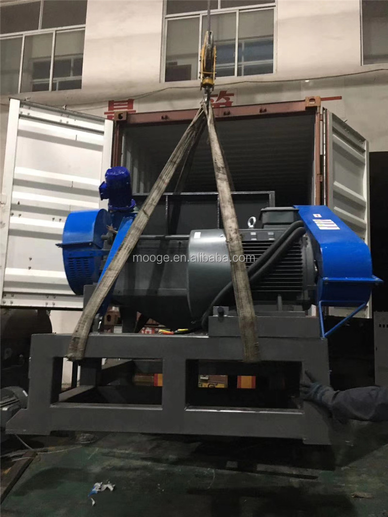 Single Shaft Industrial Plastic Crusher 600-1500mm Plastic Lump Shredder