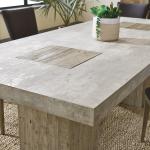 Customized Outdoor Concrete Furniture GRC Patio Garden Bench Table For Poolside