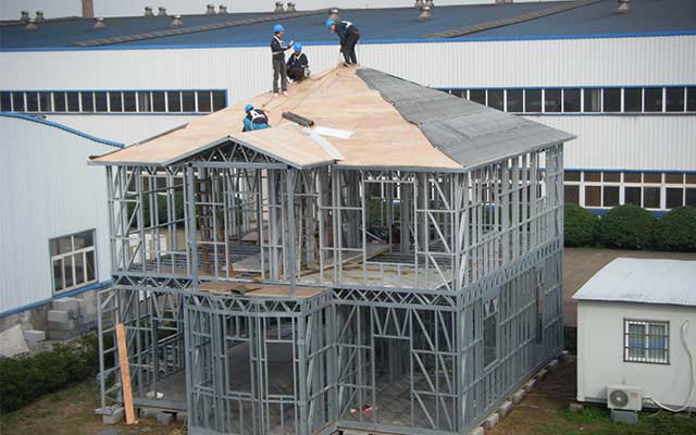 Small integrated house Prefabricated Homes With Light Steel Frame