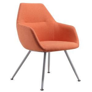China Metal Leatherette Living Room Chair , Wooden Dining Armchair Kitchen Furniture wholesale