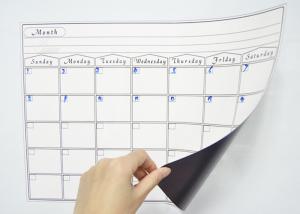 China PET Surface 17x12&quot; Dry Erase Magnetic Monthly Calendar Promotional Magnet Calendar Magnetic Grocery List wholesale